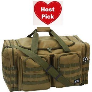 26" Tactical Duffle Bag Olive Drab Water-Resistant Carry On Hand Luggage